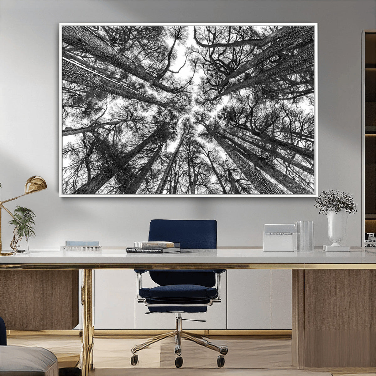 Trees Contemporary Art Canvas Print