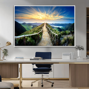 Mountain Landscape Wall Art Canvas Print