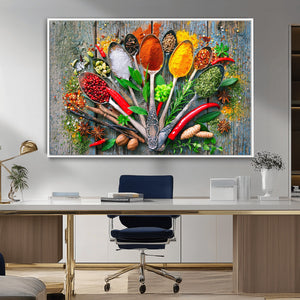 Spoonful of Spices Cooking Wall Art Canvas Print - Vibrant