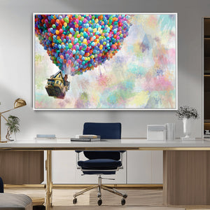 Up Pixar Poster, Look Up Pixar Wall Art, Up Pixar Canvas,