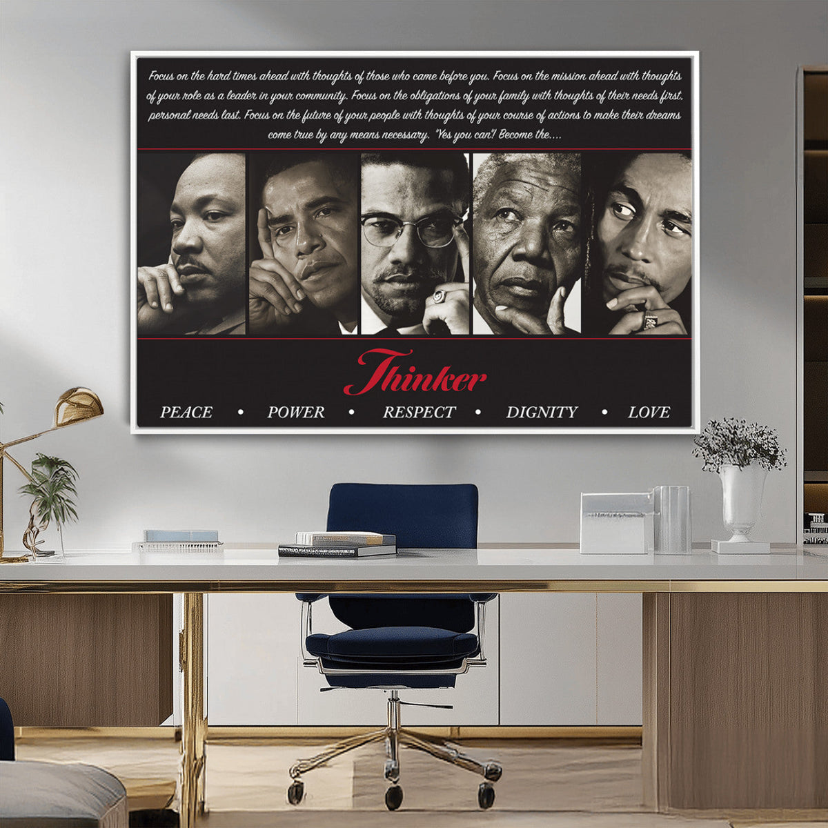 Thinkers of Wall Art Canvas Print - Inspirational Wall Art