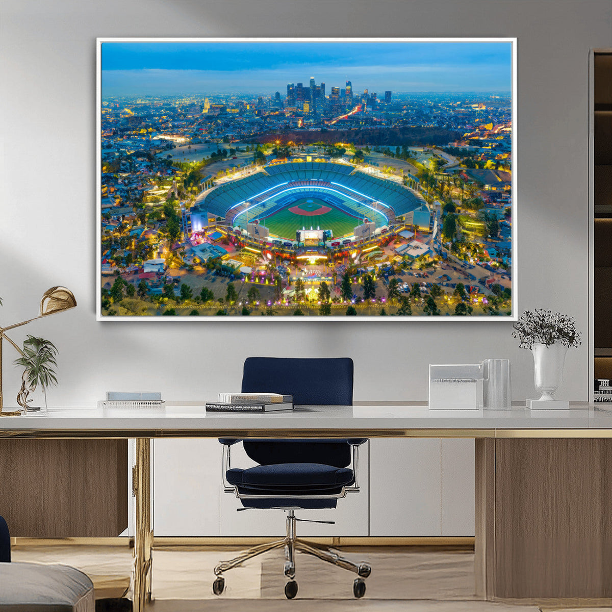 Los Angeles Dodgers Wall Art Canvas, Dodger Stadium Wall Art