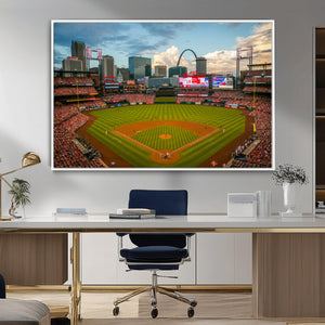 St. Louis Cardinals Baseball Team Print - Busch Stadium Wall