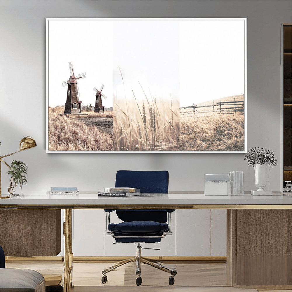 Farm Prints Set, Farmhouse Wall Art Canvas, Country House