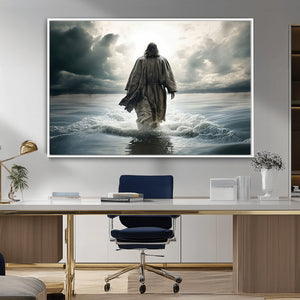 Jesus Walking on Water Wall Art | Canvas Print | Ready to