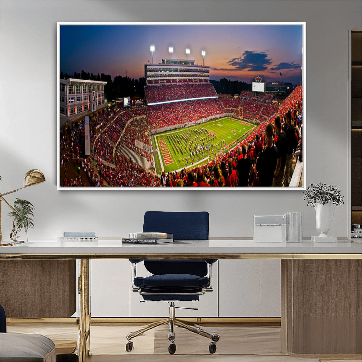 NC State Wolfpack Football Team Print - Raleigh