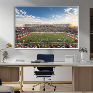 Framed Houston Cougars Football Team Print - Houston TDECU