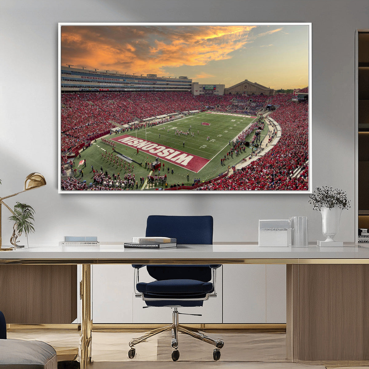 Camp Randall Stadium Wisconsin Badgers Large Wall Art Canvas