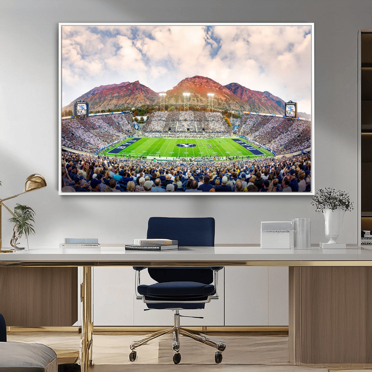 Brigham Young University Cougars Football Team Print - Provo