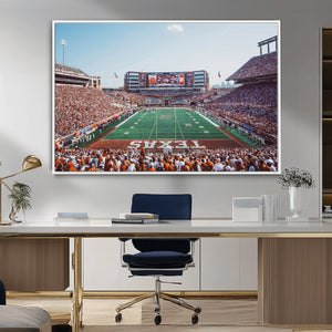 Framed Texas Memorial Stadium Canvas, University of Texas