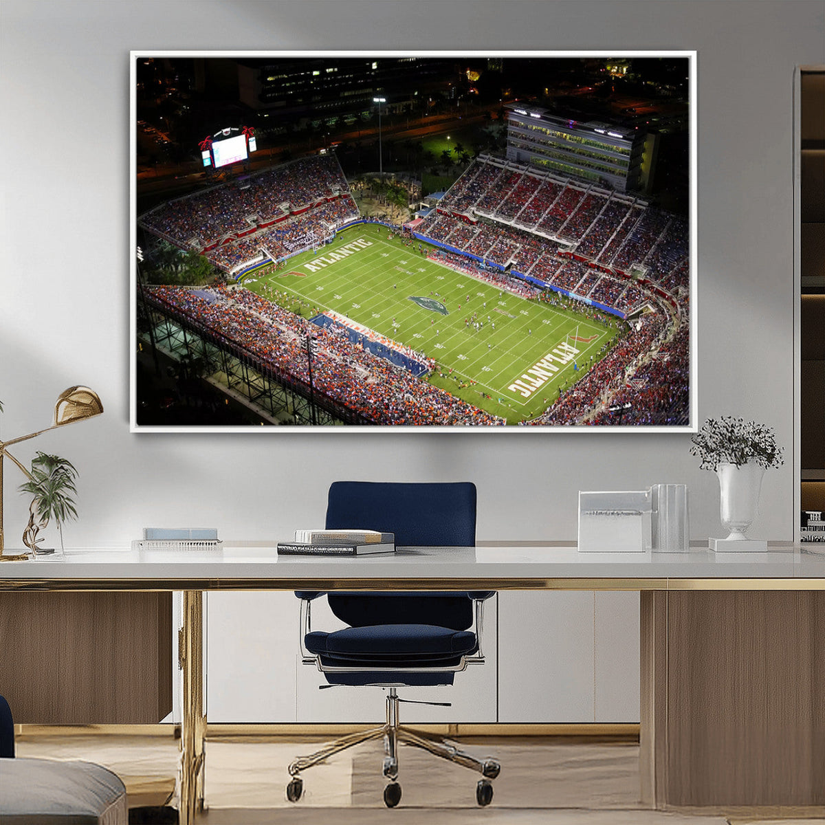 Florida Atlantic University Owls Canvas Print, Football Team