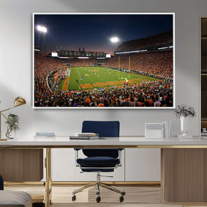 Clemson University Tigers Art Print, Football Team Print -
