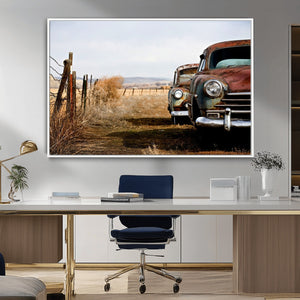 Classic Cars Vintage Wall Art Canvas Print