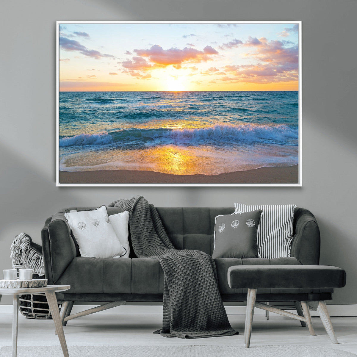 Coastal Wall Art - Vintage World Map Canvas Print with