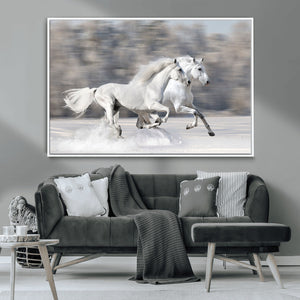 The White Horses Wall Art, Framed White Horses Wall Art