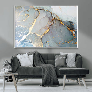 Large Abstract Marble Wall Art Canvas Print for Living Room