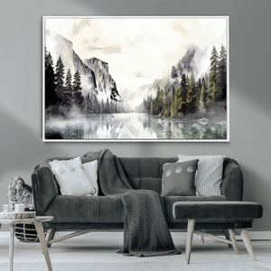 Yosemite Valley Wall Art Canvas Print – Framed and Ready to