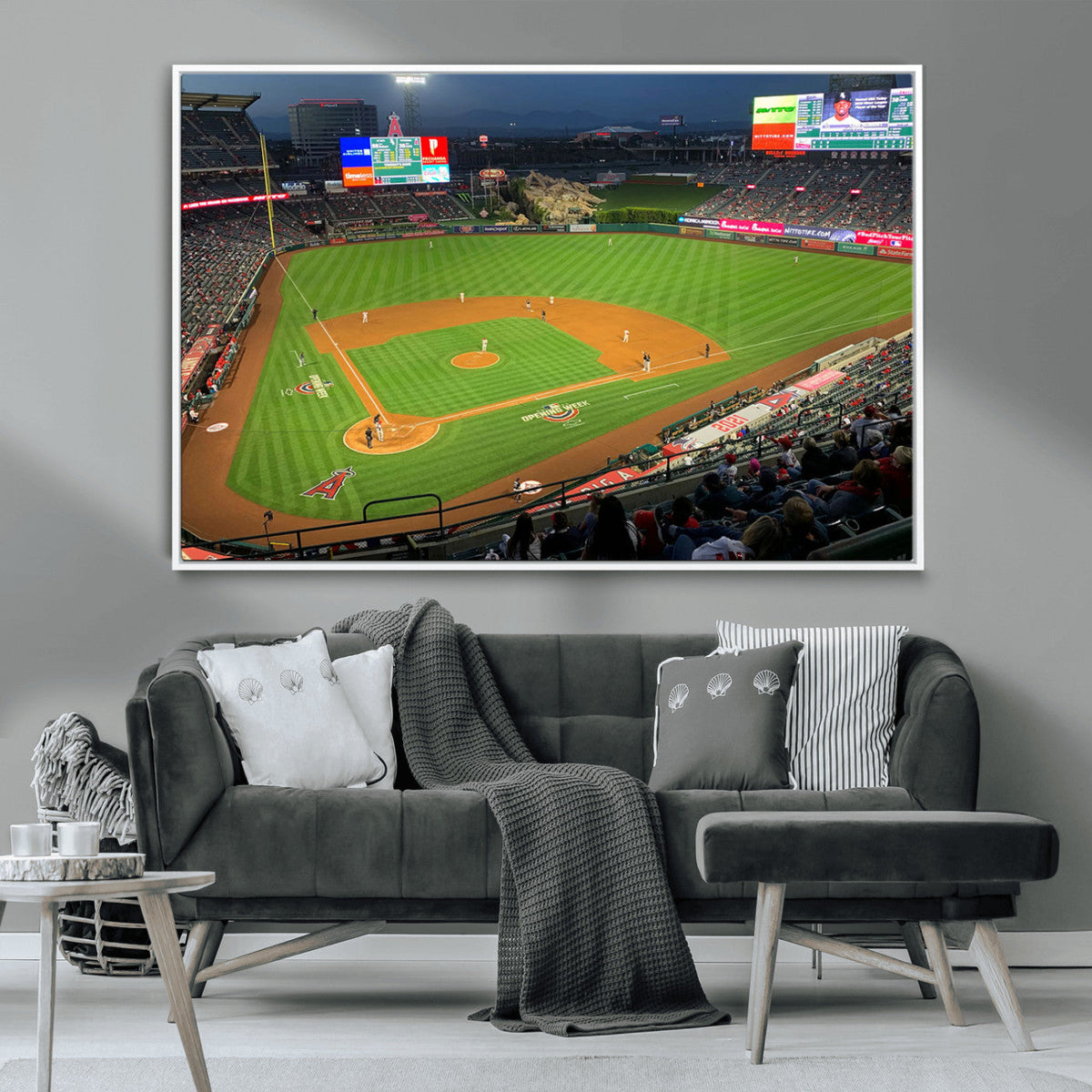 Angel Stadium Aerial Canvas Print – Los Angeles Angels