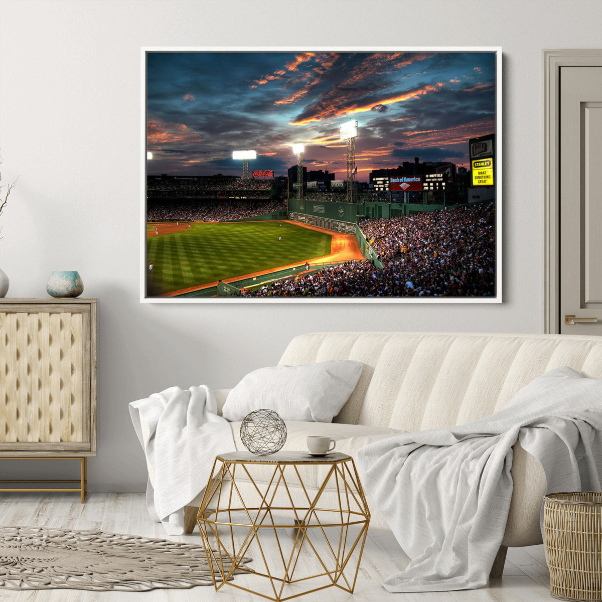 Fenway Park Wall Art Canvas Print | Large Baseball Stadium