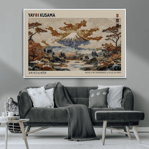 Yayoi Kusama Wall Art Canvas Print – Framed Modern Japanese