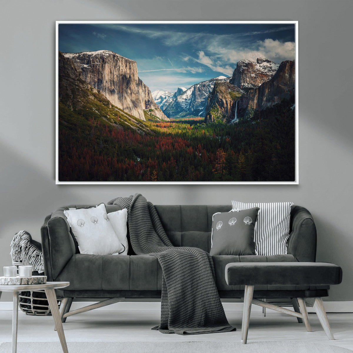 Yosemite National Wall Art Canvas Print – Framed Mountain