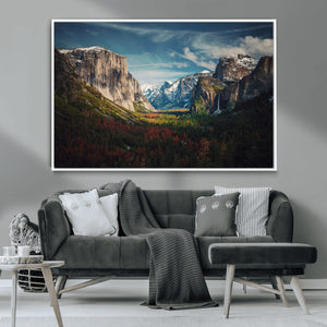Yosemite National Wall Art Canvas Print – Framed Mountain