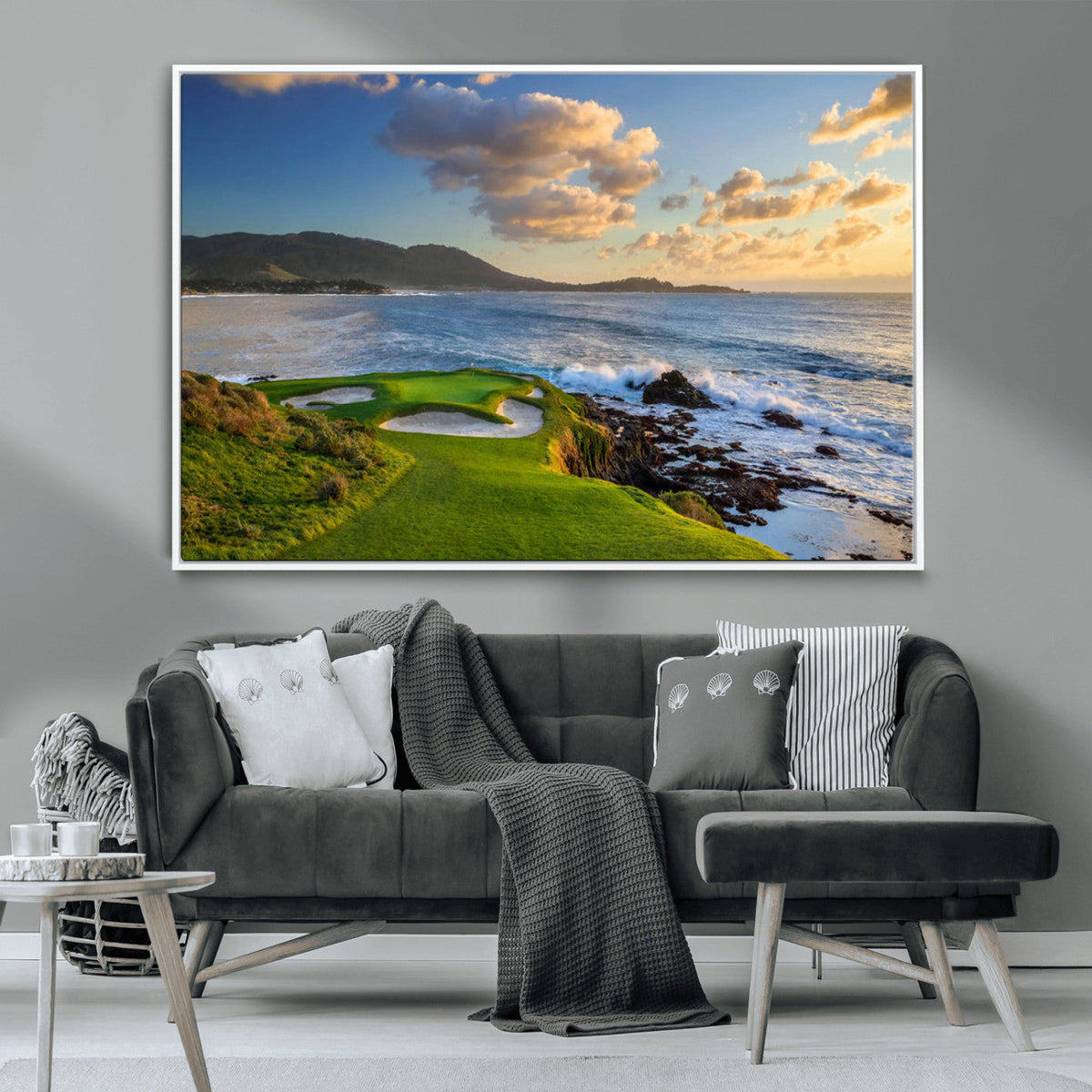 Pebble Beach Golf Links Wall Art Canvas Print – Iconic