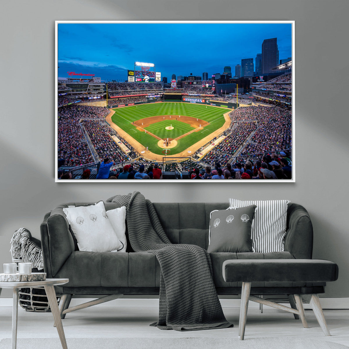 Target Field Stadium Wall Art Canvas Print – Minnesota Twins