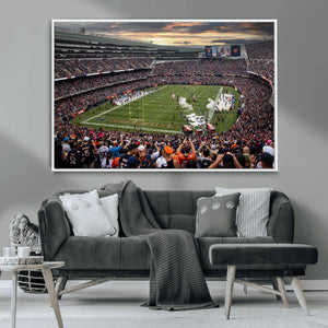 Chicago Bears Soldiers Field Wall Art Canvas Print – Framed