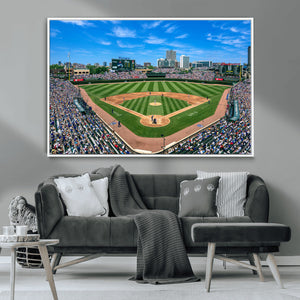 Wrigley Field Baseball Stadium Canvas Wall Art – Packed