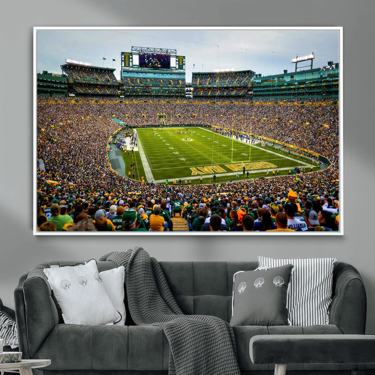 Green Bay Packers Lambeau Field Stadium Wall Art Canvas