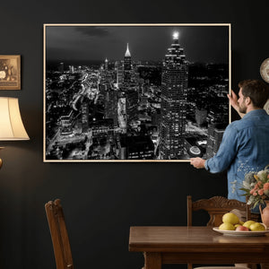 Atlanta Skyline Wall Art Canvas Print, Atlanta Downtown