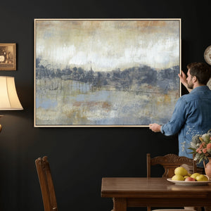 Abstract Neutral Landscape Painting Wall Art