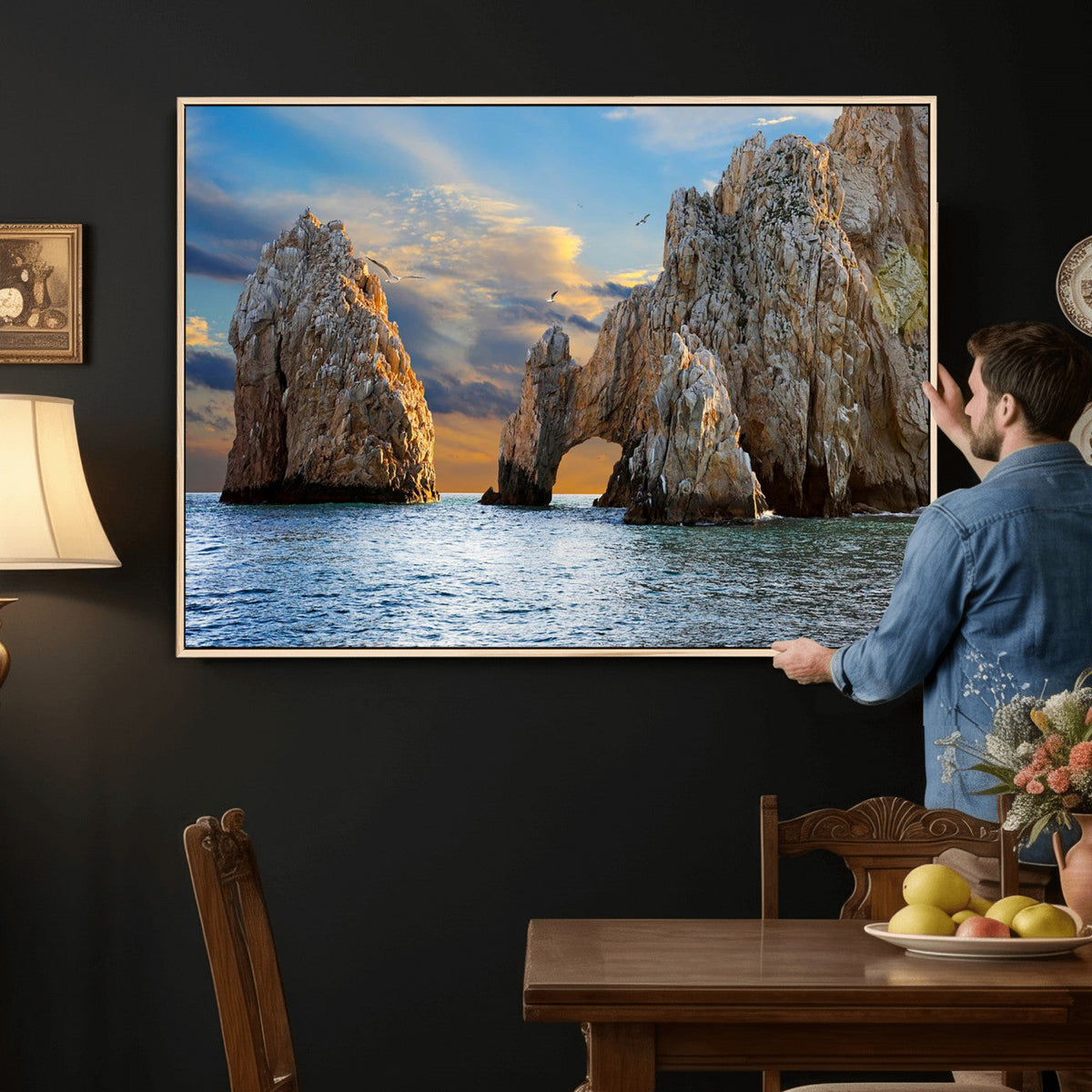 The Arch Cabo San Lucas Ocean Arch Wall Art Canvas Print,