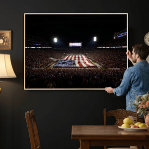 Oklahoma Memorial Stadium Wall Art Canvas Print – Oklahoma