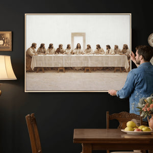 The Last Supper Wall Art Canvas Print, Jesus Christ Biblical