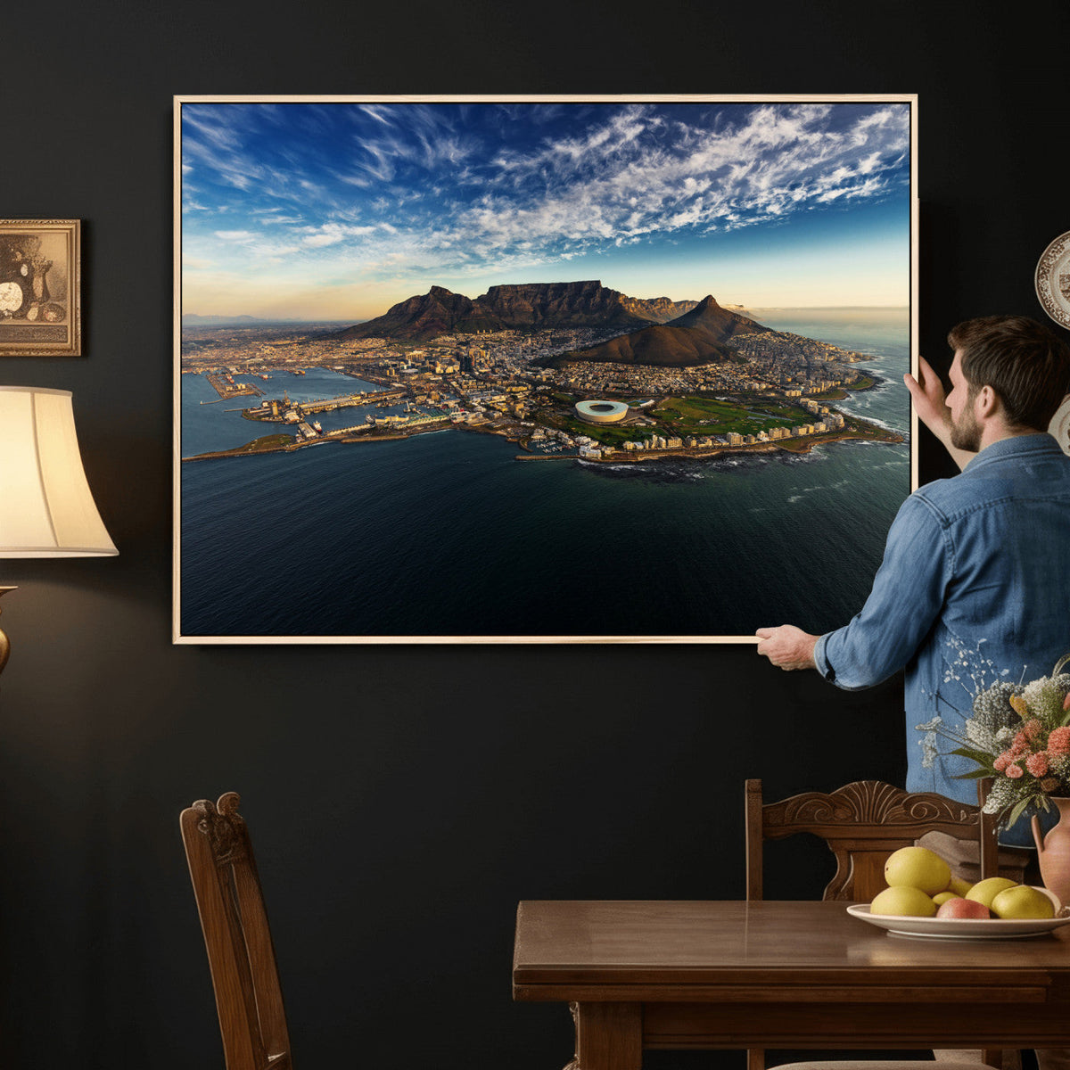 Cape Town Skyline Wall Art Canvas Print – Table Mountain