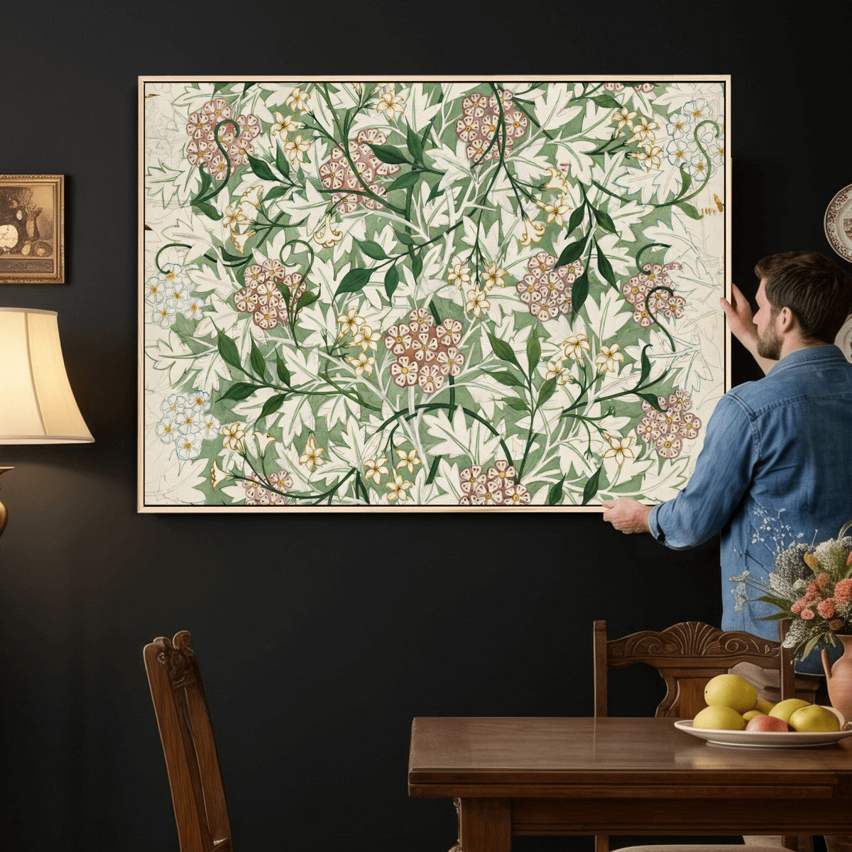 William Morris Jasmine 1872 Canvas Wall Art — Arts and