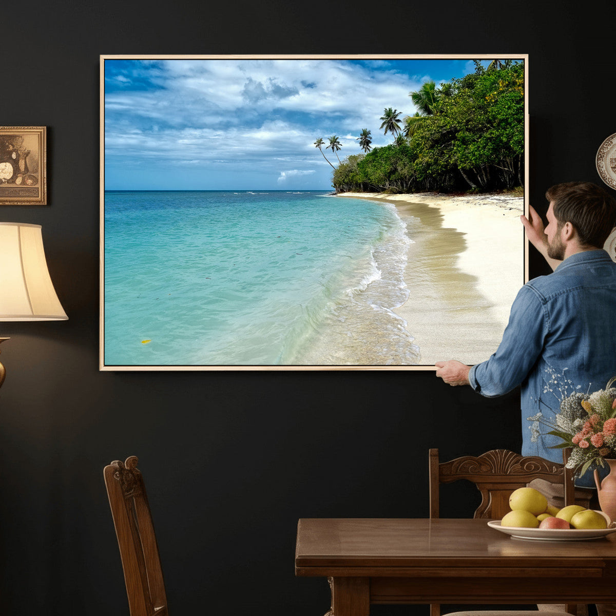 Puerto Rico Beach Paradise Wall Art – Tropical Coastal Print