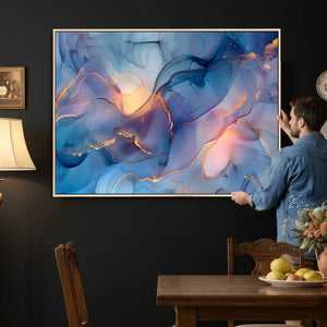 Colorful Abstract Canvas Wall Art Print, Vibrant Popup Color Art Print