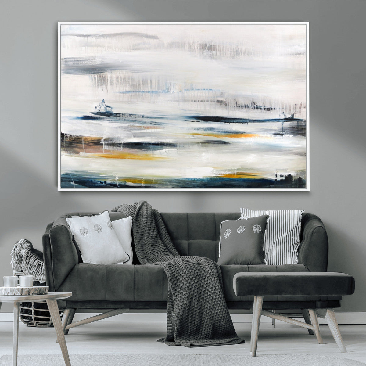 Soft Color Abstract Canvas Print