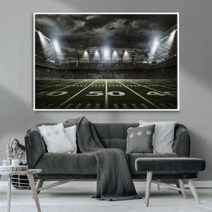 American Football Stadium Wall Art Canvas Print, Stadium