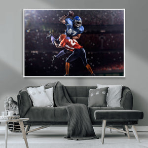 American Football Wall Art Canvas Print, Stadium Sport Wall