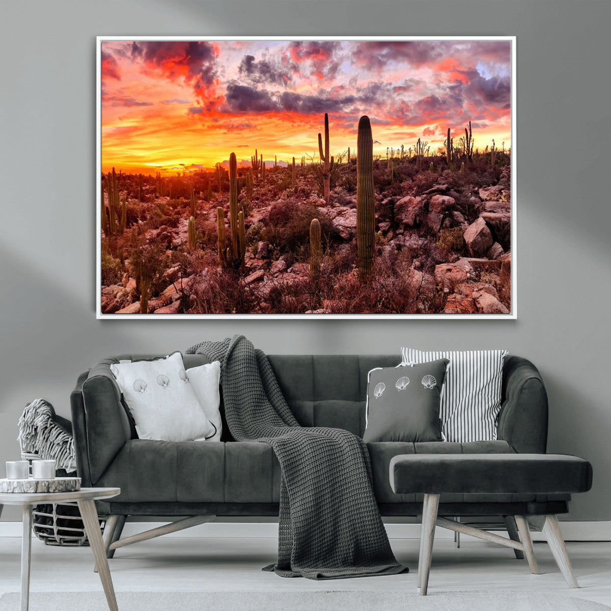 Arizona Desert Print, Western Cowboy Wall Art Print