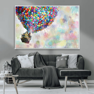 Up Pixar Poster, Look Up Pixar Wall Art, Up Pixar Canvas,