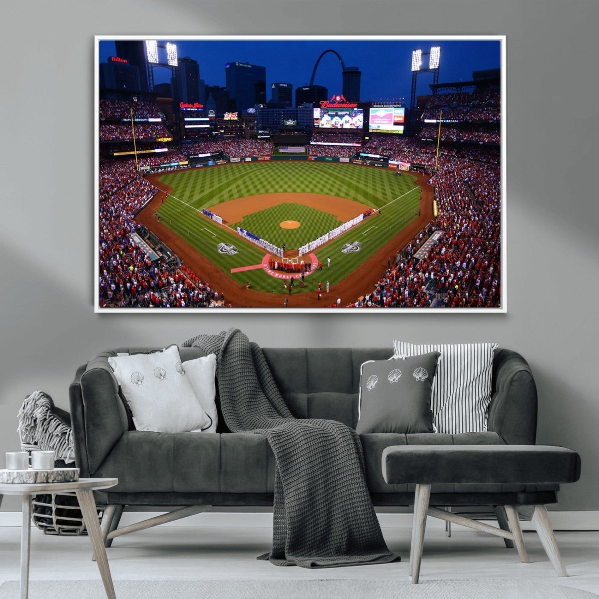 St. Louis Cardinals Baseball Team Print - Busch Stadium Wall