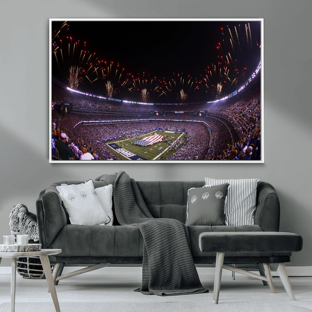 New York Giants Football Team Print - East Rutherford