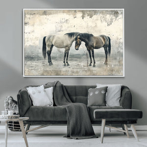 Chines Style Majestic Horses Wall Art | Ready to Hang and