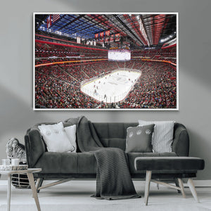 Barton Malow Little Caesars Arena Detroit Wall Art Canvas