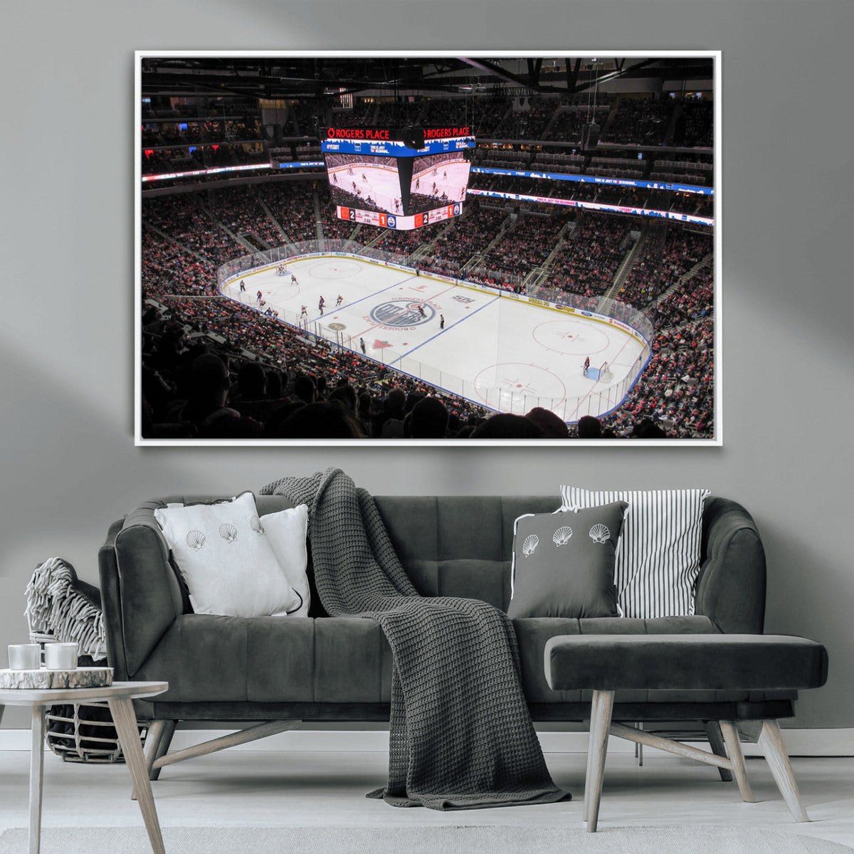 Rogers Place Edmonton Oilers Ice Hockey Stadium Wall Art,